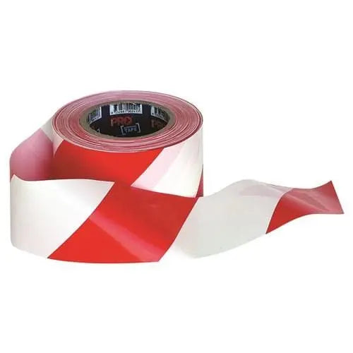 Pro Choice Red/white Hazard Tape - RW10075 Metro Workwear.